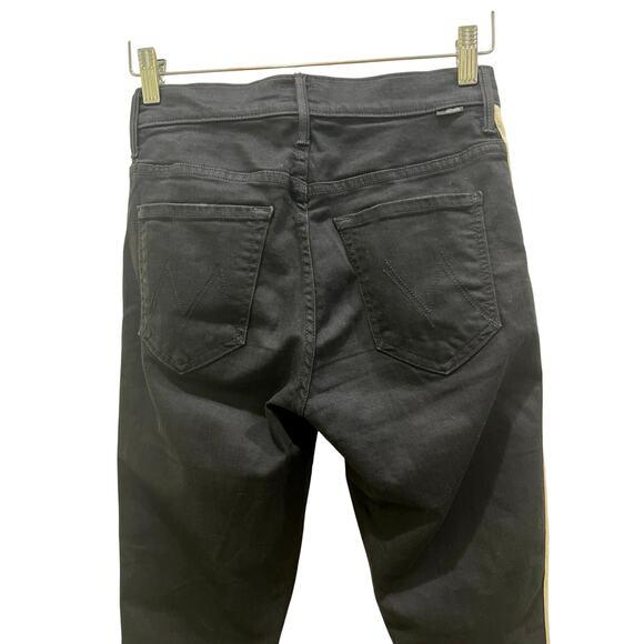 MOTHER Insider Crop Step Fray Jean in Guilty Racer Stripe Sz 27 - Picture 6 of 10